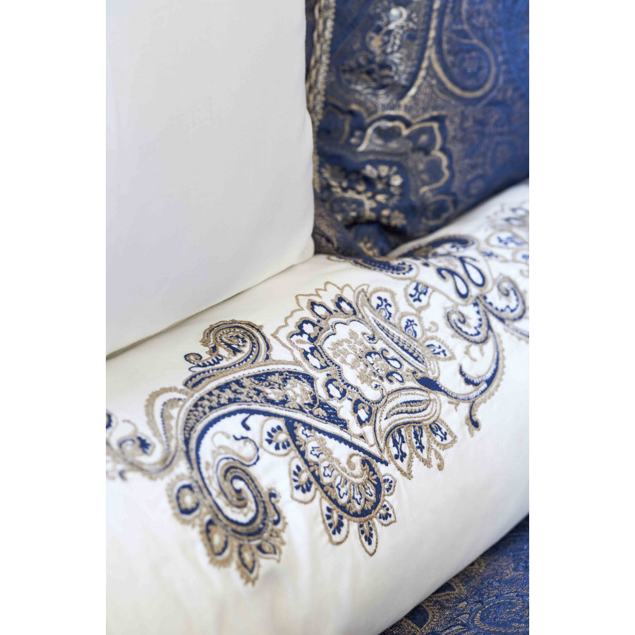 KARACA VENITA NAVY 6 PIECE SILK PRIVATE BED COVER SET