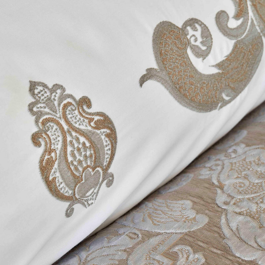 KARACA CORNELIA ANTRASITE 6 PIECE SILK PRIVATE BED COVER SET